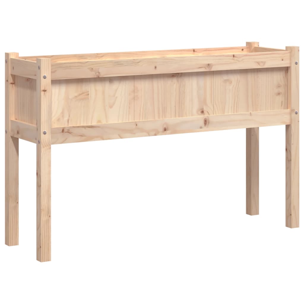 Vrtna sadilica s nogama 110 x 31 x 70 cm od masivne borovine