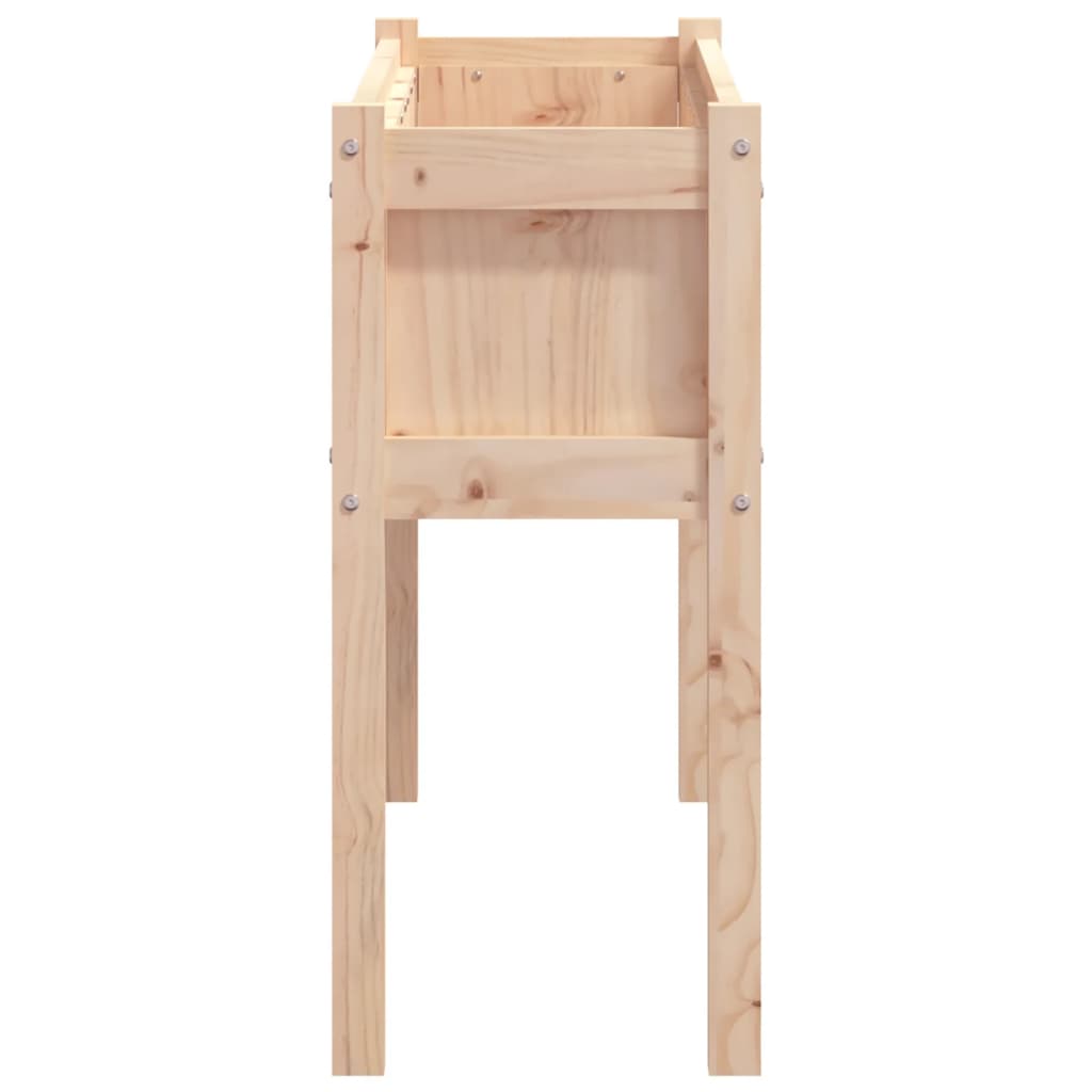 Vrtna sadilica s nogama 110 x 31 x 70 cm od masivne borovine