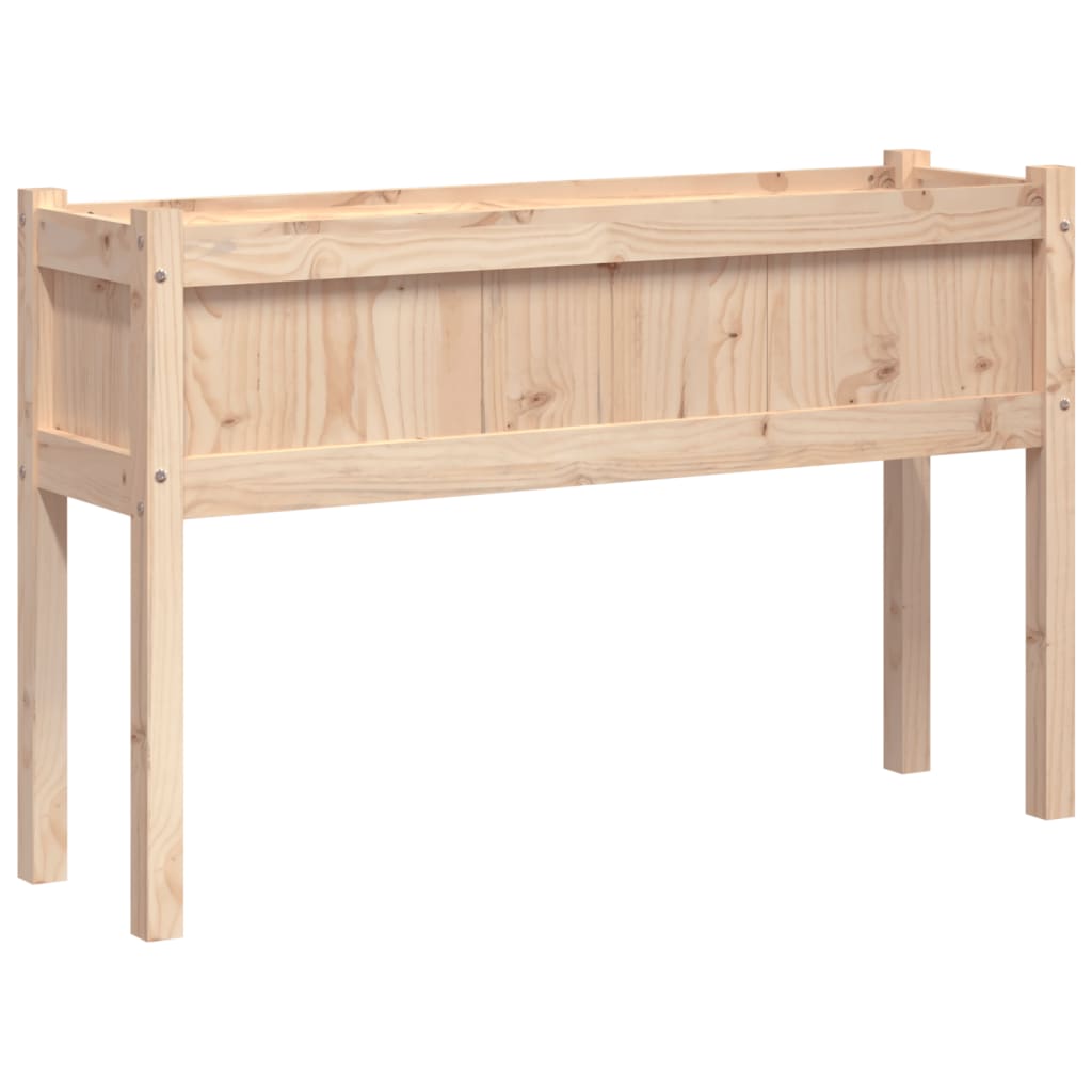 Vrtna sadilica s nogama 110 x 31 x 70 cm od masivne borovine