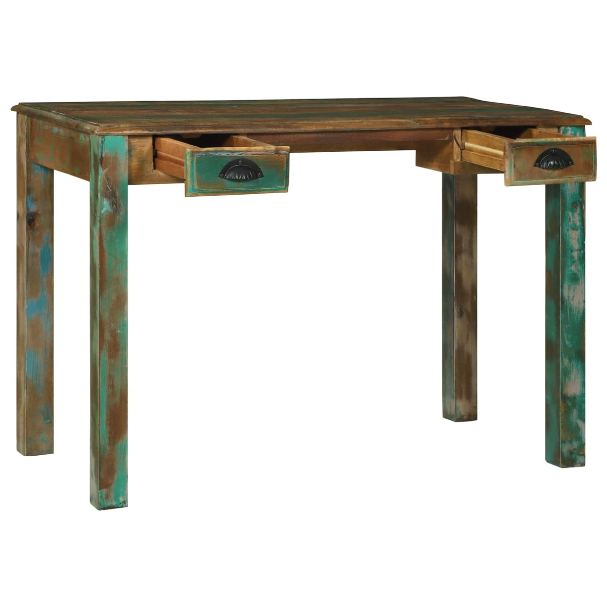 Radni stol Smeđa 112 x 55 x 76 cm Čvrsto drvo iz reciklaže