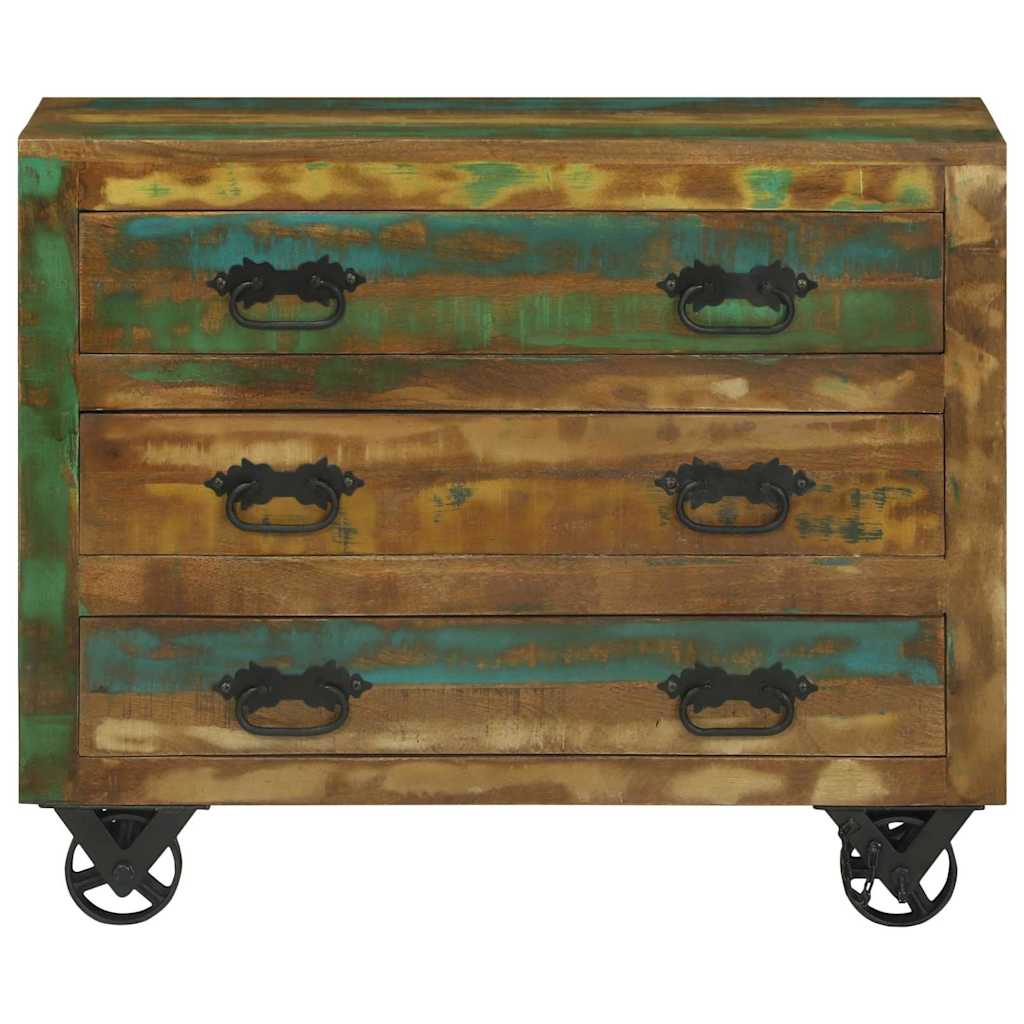 Kreveta Smeđa 80 x 30 x 65 cm Čvrsto drvo iz reciklaže