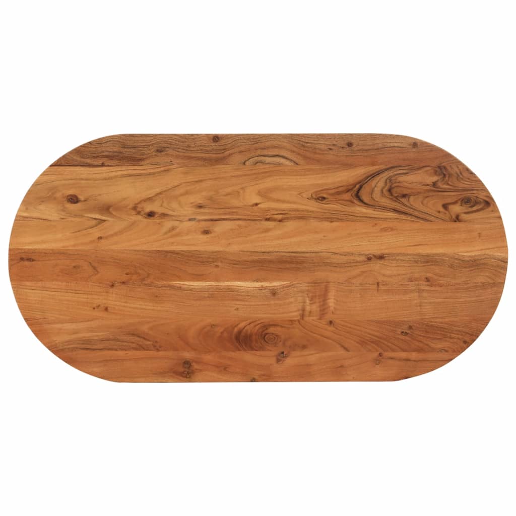 Stolna ploča 110x40x2,5 cm ovalna od masivnog drva bagrema