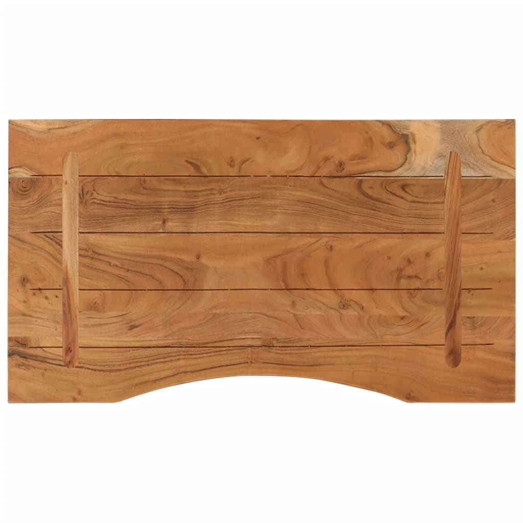 Stolna ploča 80x50x2,5 cm pravokutna od masivnog drva bagrema