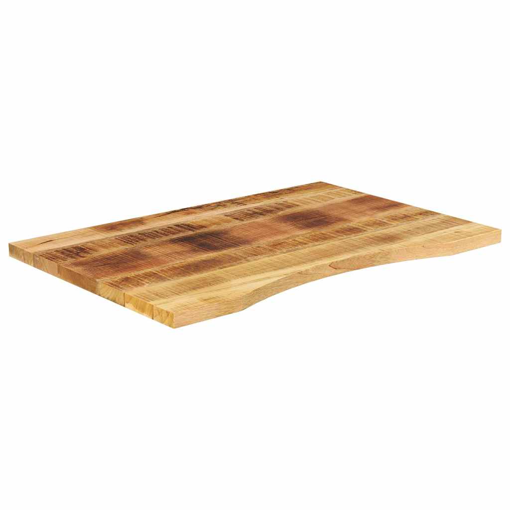 Ploča za radni stol zaobljena 90x50x2,5 cm od drva manga