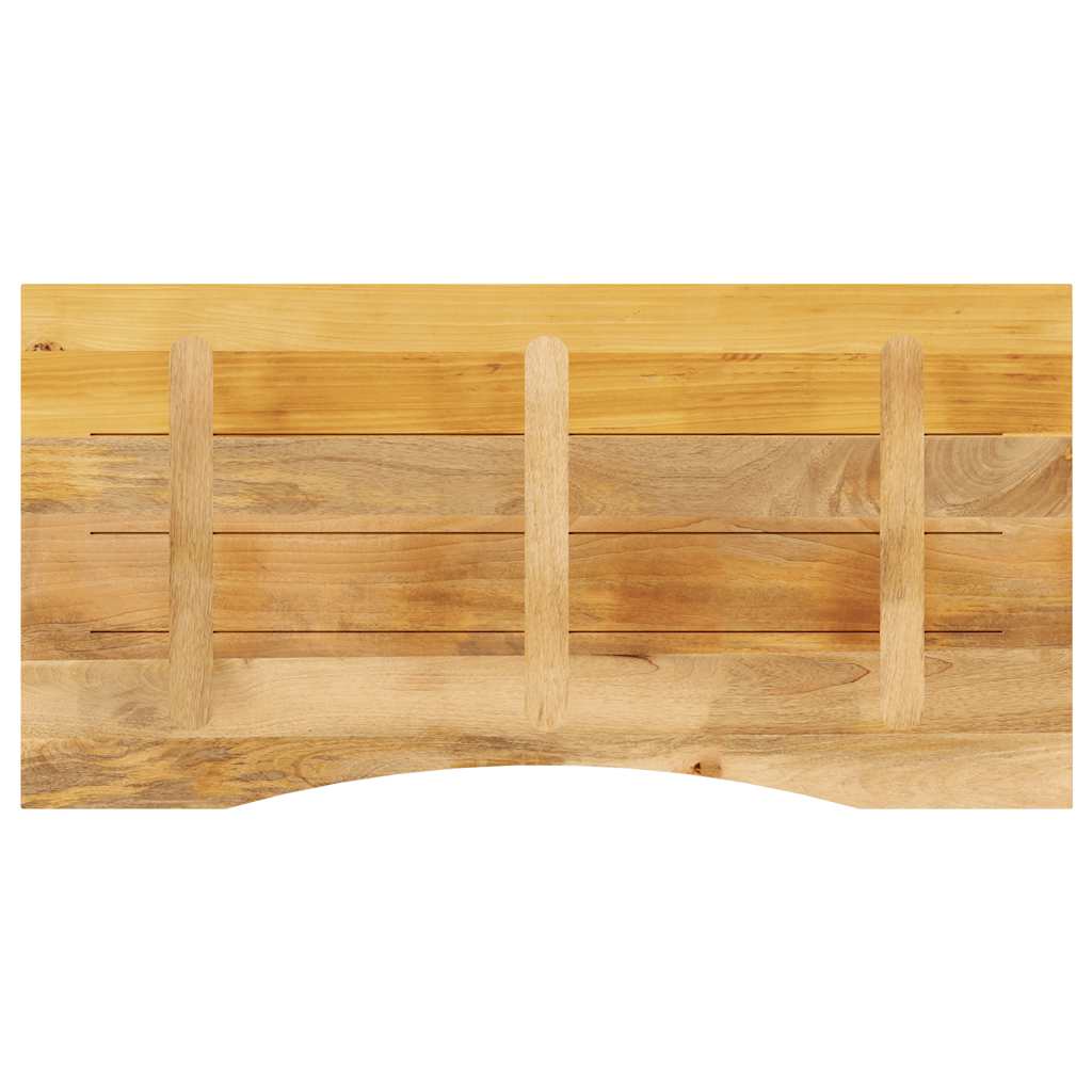Ploča za radni stol zaobljena 110x50x2,5 cm od drva manga