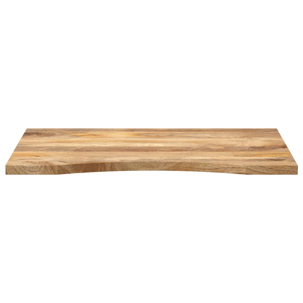 Ploča za radni stol zaobljena 80x60x2,5 cm od drva manga