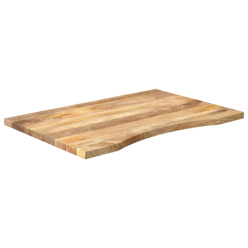 Ploča za radni stol zaobljena 90x60x2,5 cm od drva manga