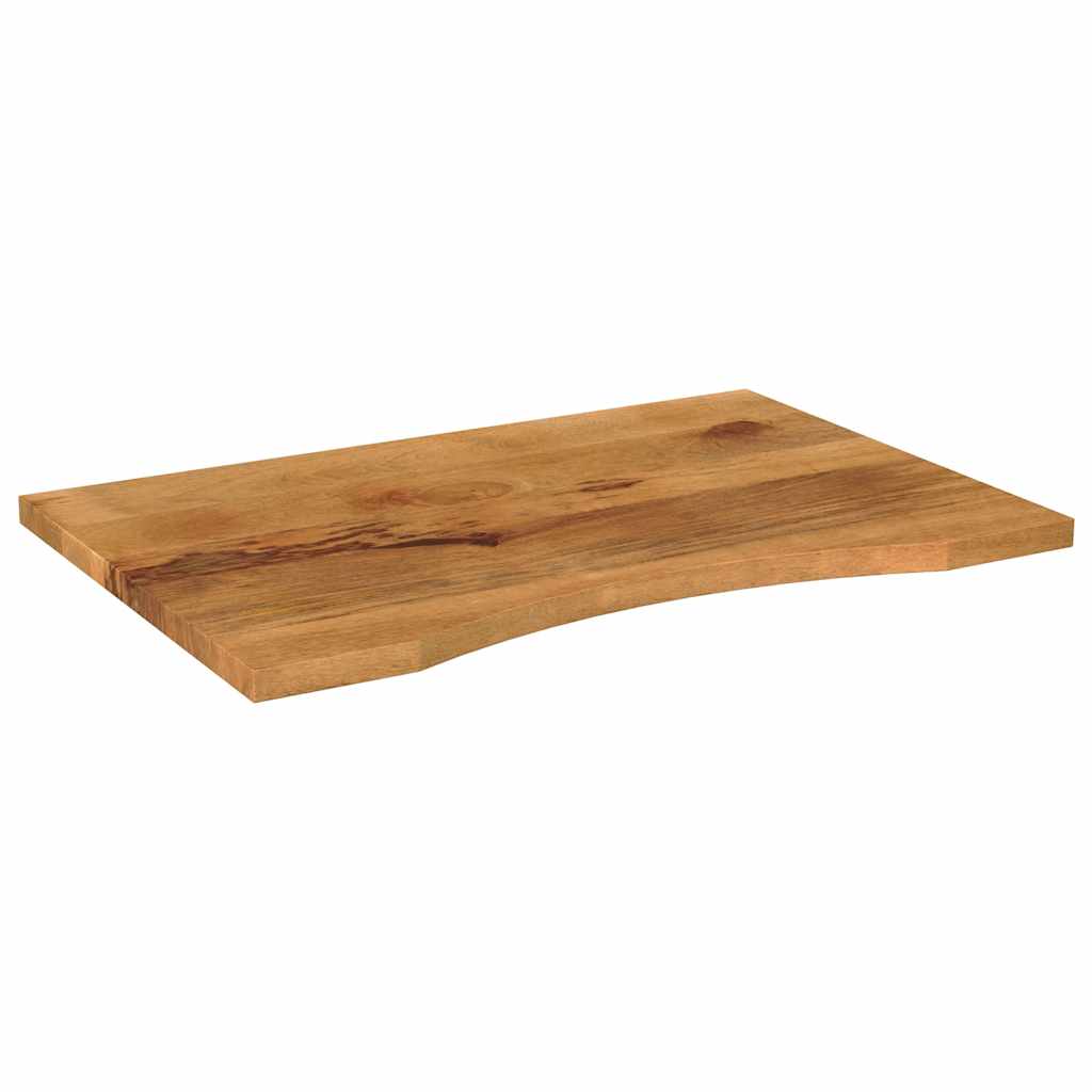 Ploča za radni stol zaobljena 80x50x2,5 cm od drva manga