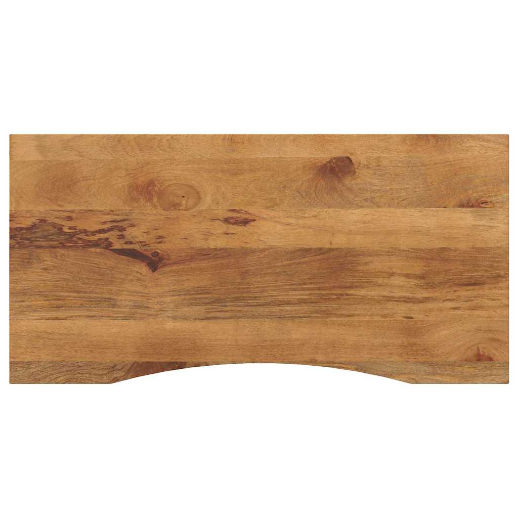 Ploča za radni stol zaobljena 110x50x2,5 cm od drva manga