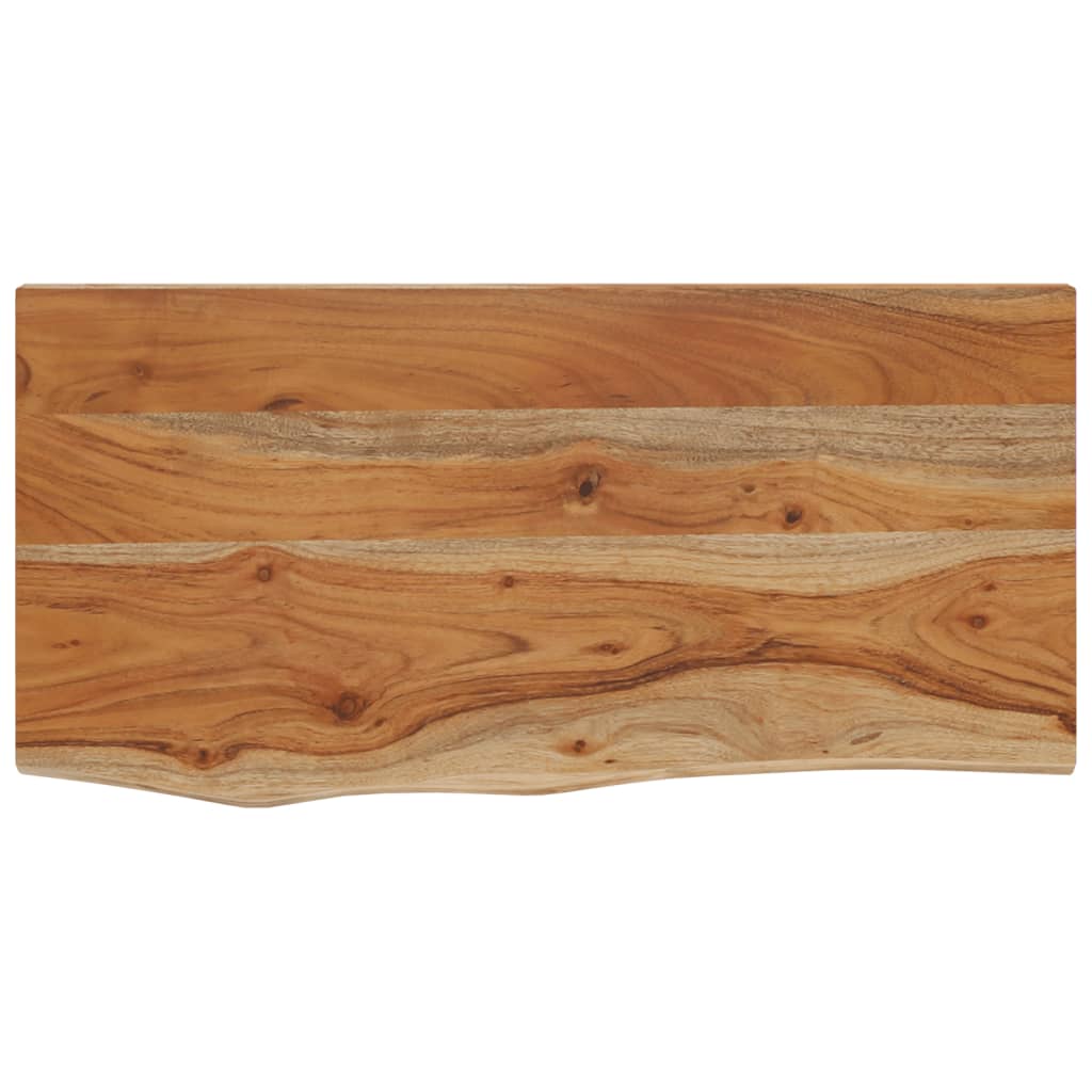 Zidna polica 40x20x2,5 cm pravokutna bagremovo drvo živi rub