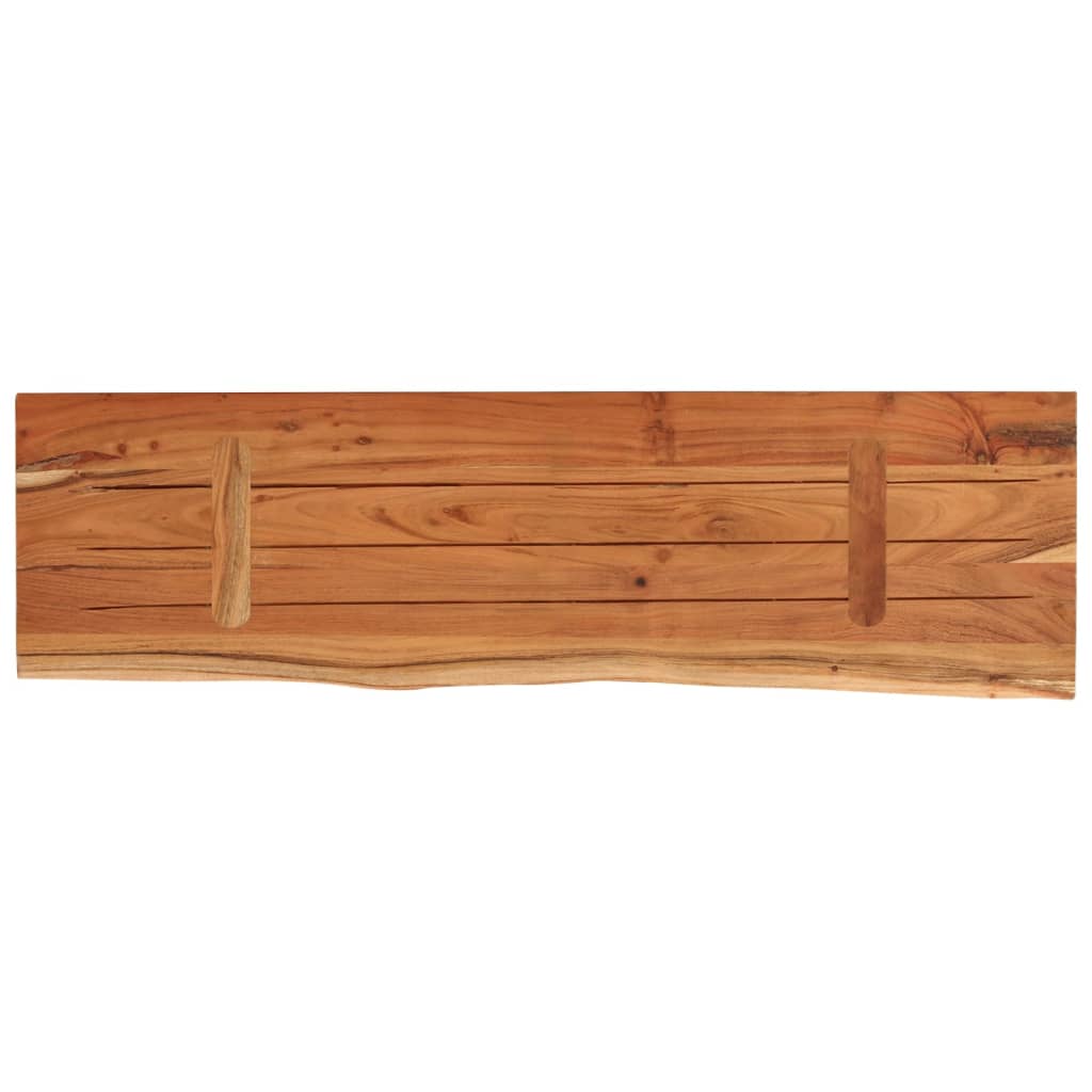 Zidna polica 40x20x2,5 cm pravokutna bagremovo drvo živi rub