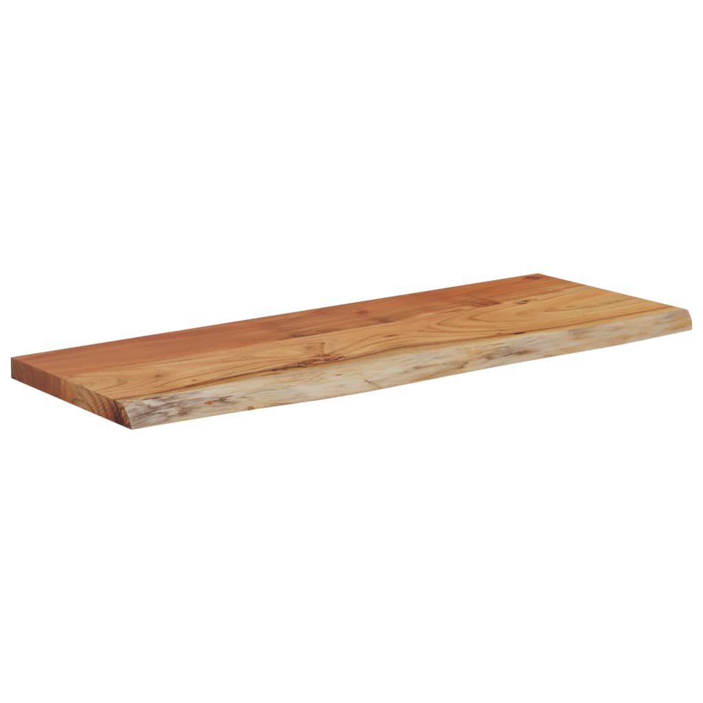 Zidna polica 50x20x2,5 cm pravokutna bagremovo drvo živi rub