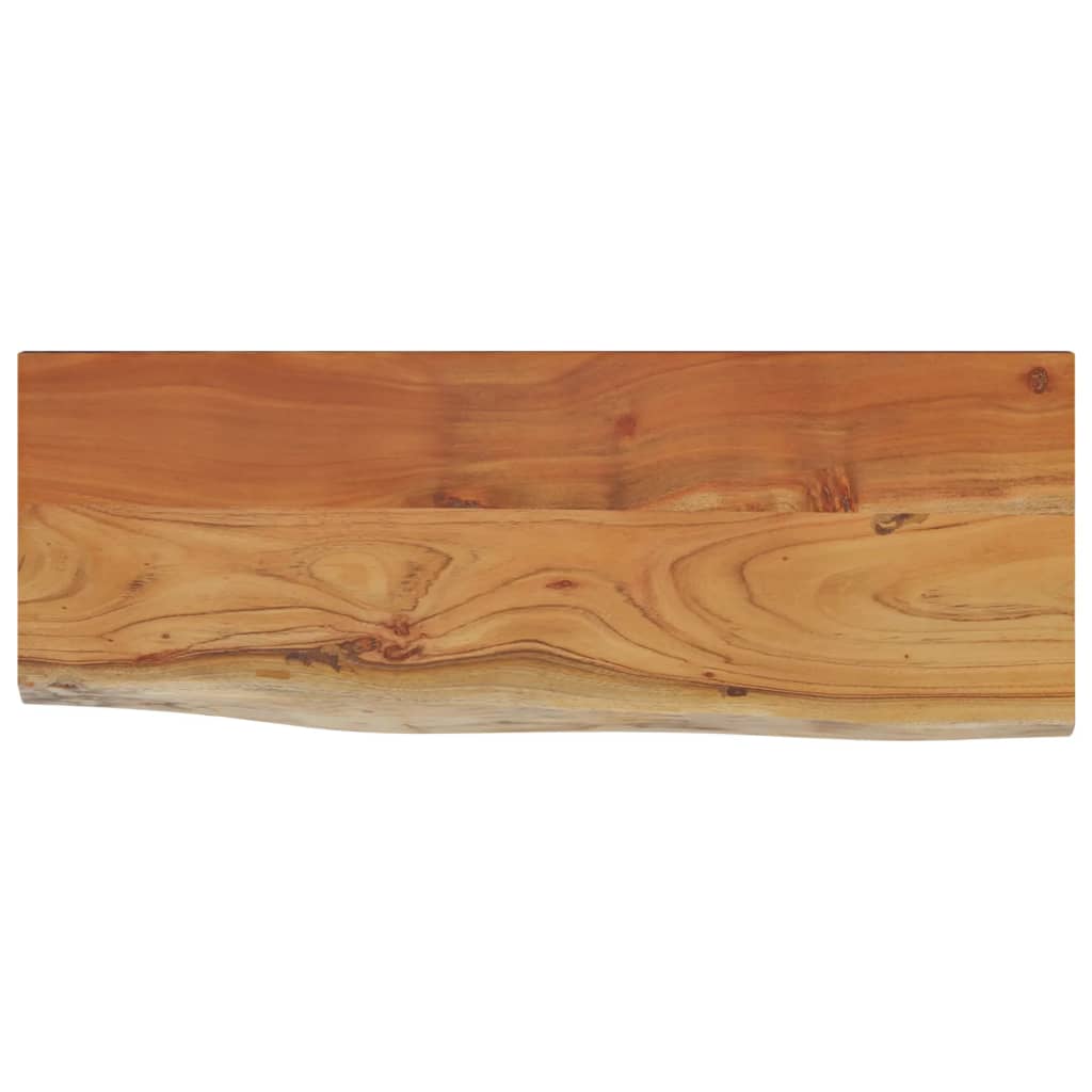 Zidna polica 70x30x2,5 cm pravokutna bagremovo drvo živi rub