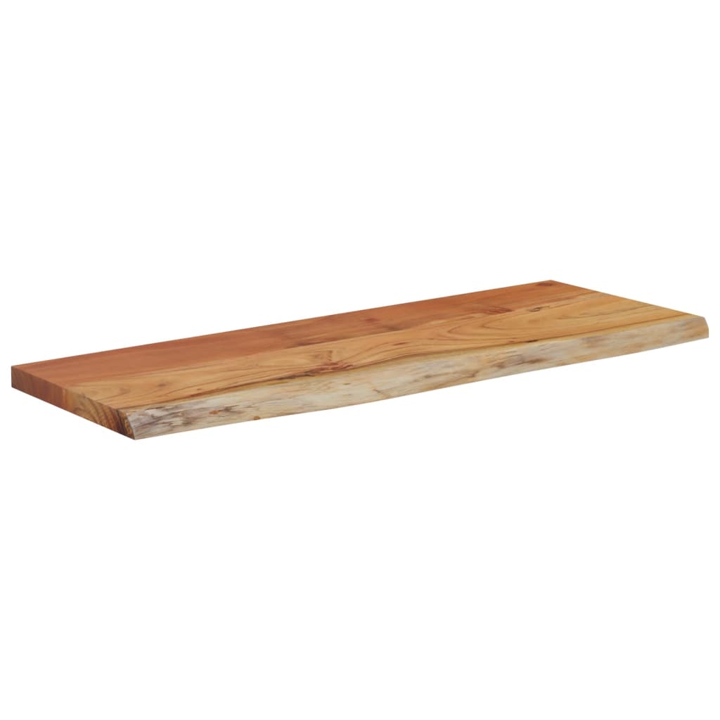 Zidna polica 70x30x2,5 cm pravokutna bagremovo drvo živi rub
