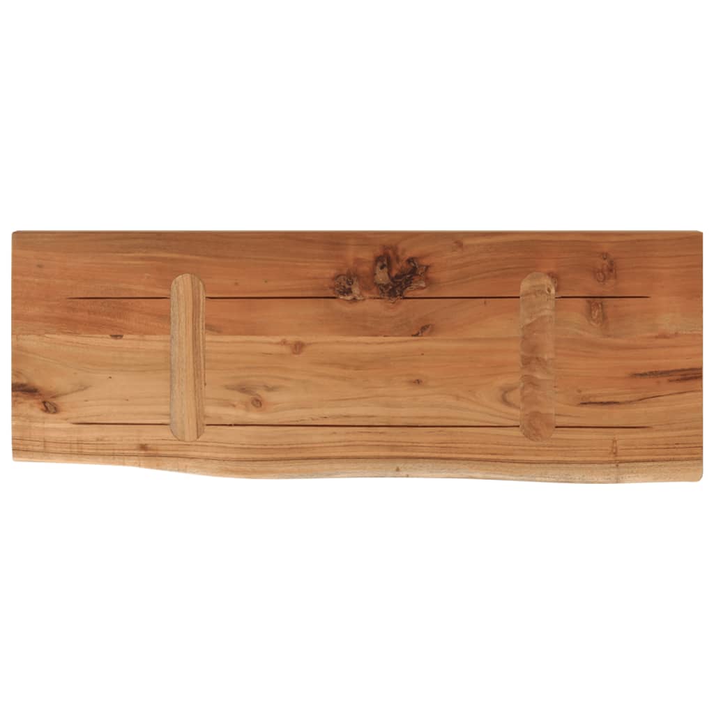 Zidna polica 70x30x2,5 cm pravokutna bagremovo drvo živi rub