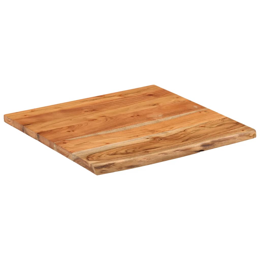 Zidna polica 40x40x2,5 cm četvrtasta od bagrema sa živim rubom