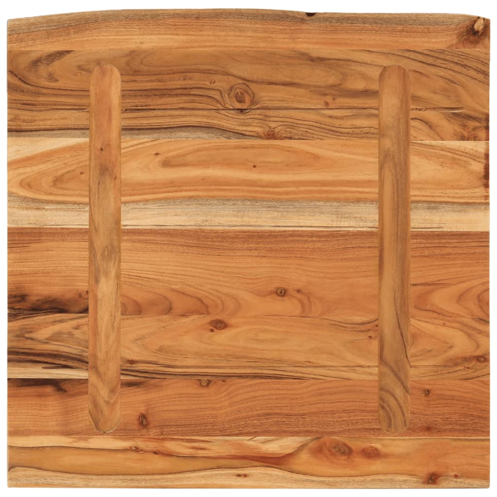 Zidna polica 40x40x2,5 cm četvrtasta od bagrema sa živim rubom