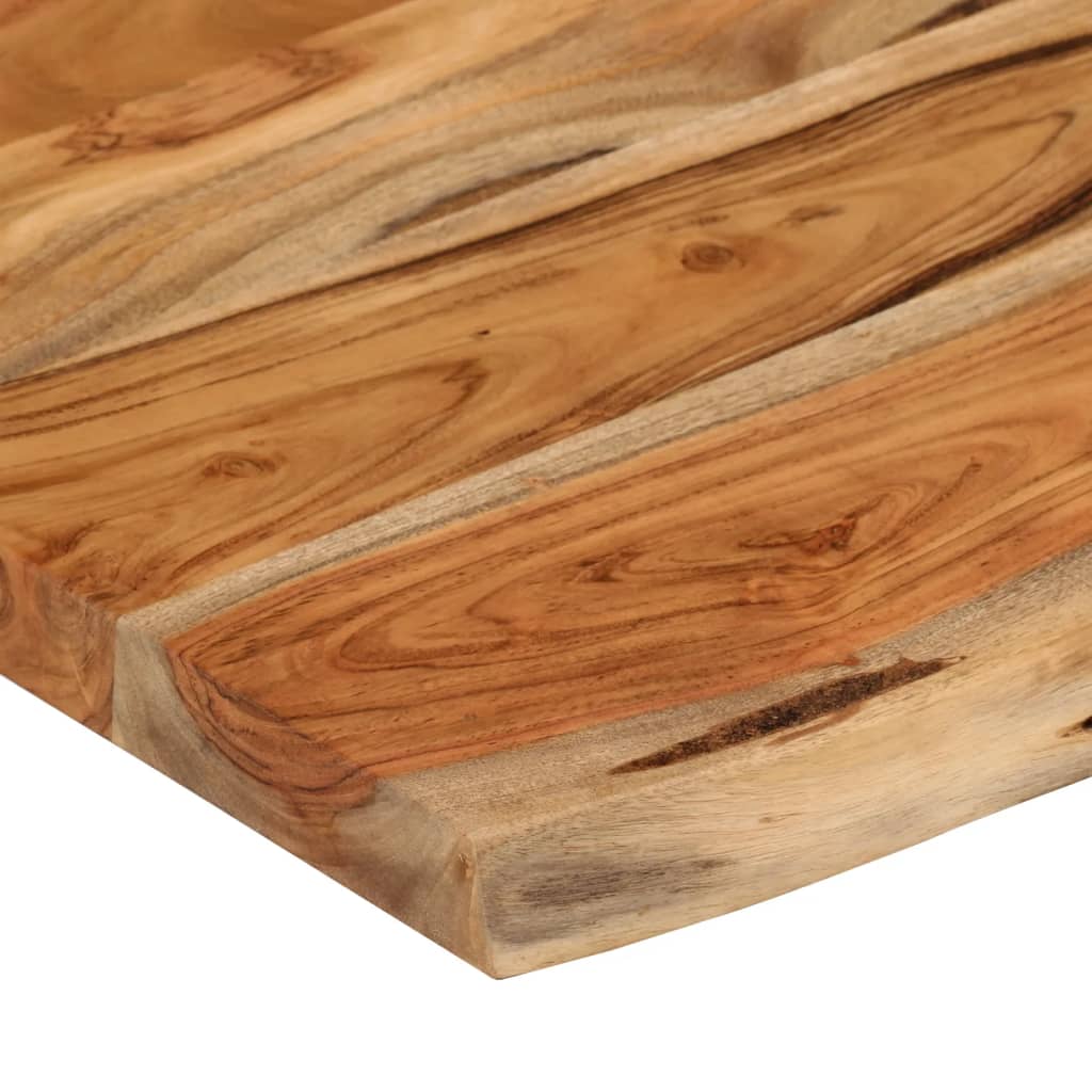 Zidna polica 70x40x2,5 cm pravokutna bagremovo drvo živi rub