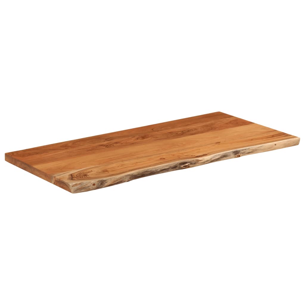 Stolna ploča 80x40x2,5 cm pravokutna bagremovo drvo živi rub
