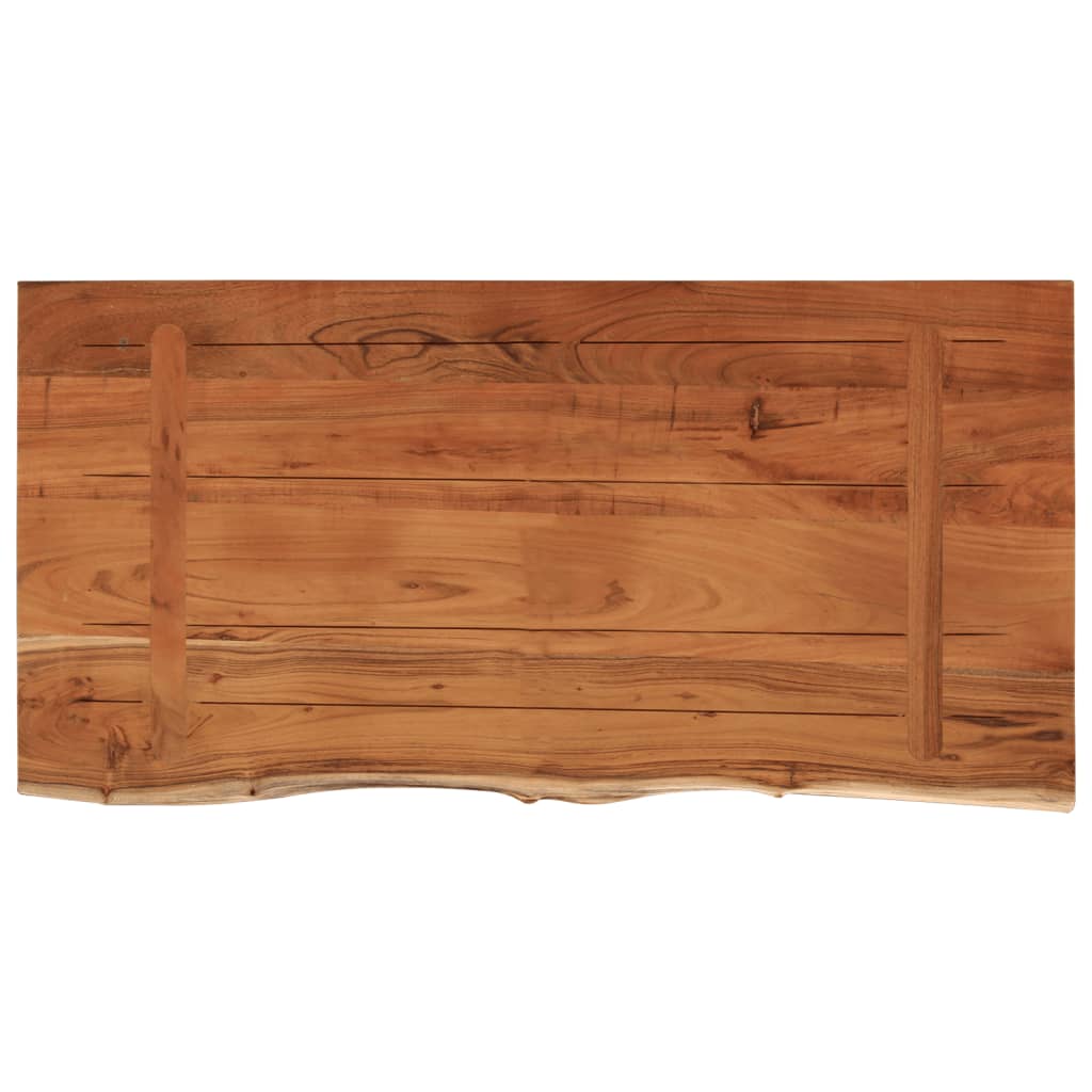 Stolna ploča 80x40x2,5 cm pravokutna bagremovo drvo živi rub
