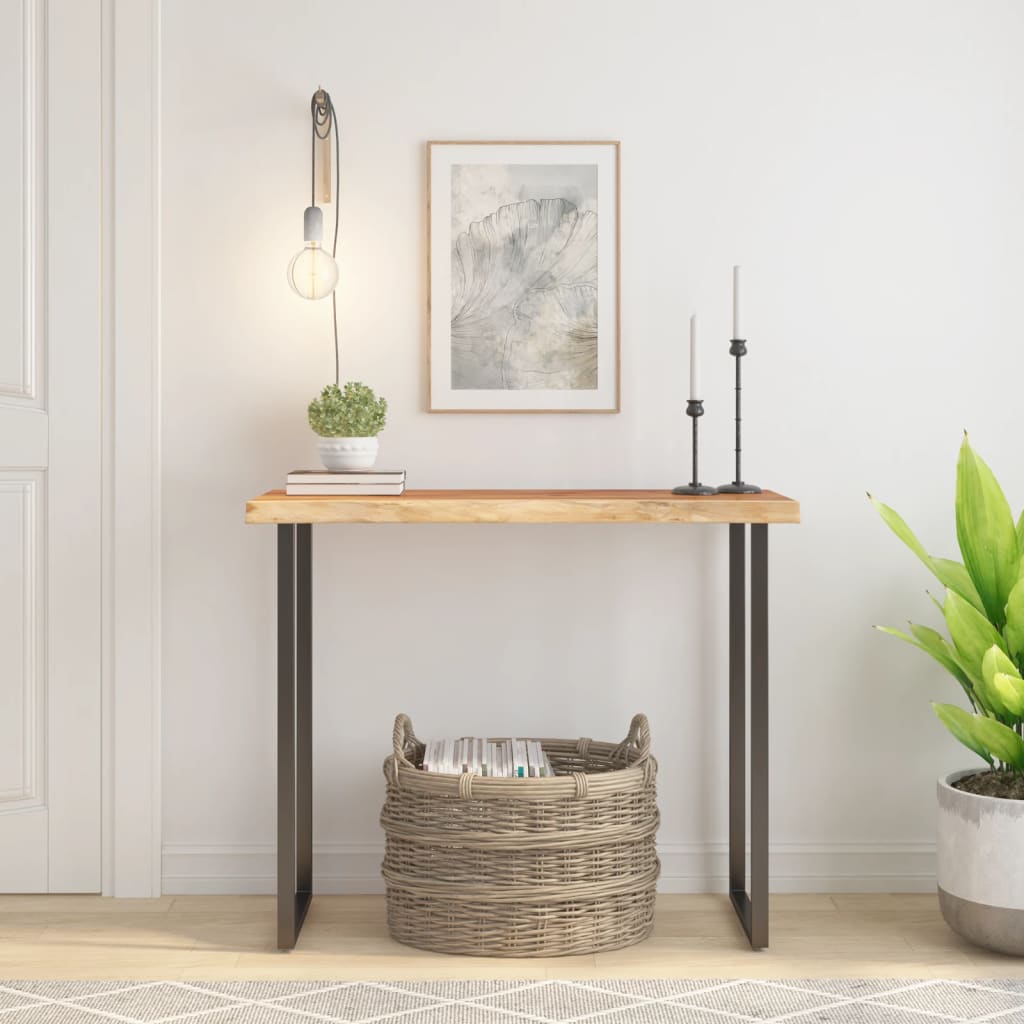 Stolna ploča 80x40x2,5 cm pravokutna bagremovo drvo živi rub