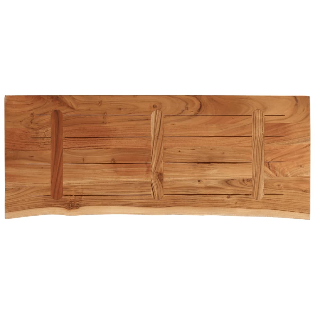 Stolna ploča 90x40x2,5 cm pravokutna bagremovo drvo živi rub