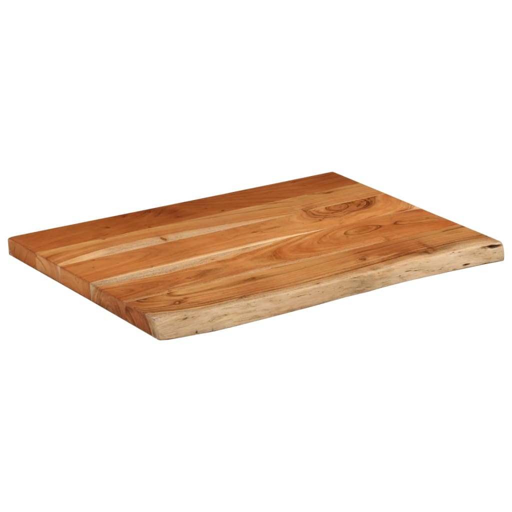 Kupaonska radna ploča 80x60x2,5 cm pravokutna od drva bagrema