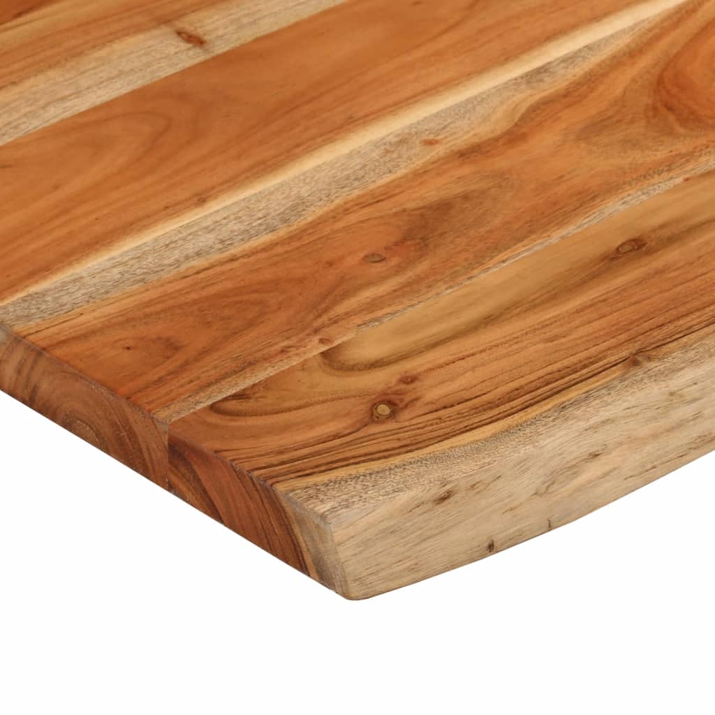 Kupaonska radna ploča 80x60x2,5 cm pravokutna od drva bagrema