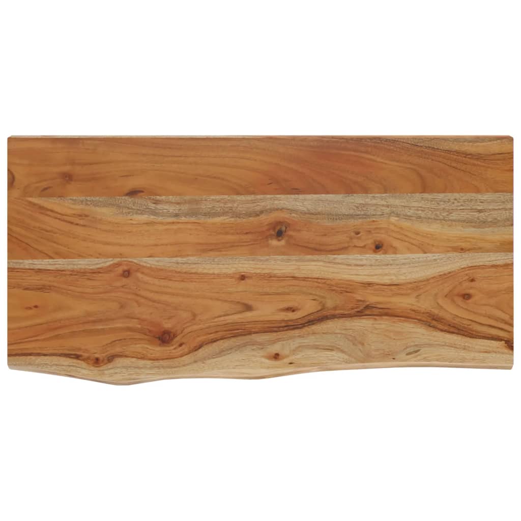Zidna polica 40x20x3,8 cm pravokutna bagremovo drvo živi rub