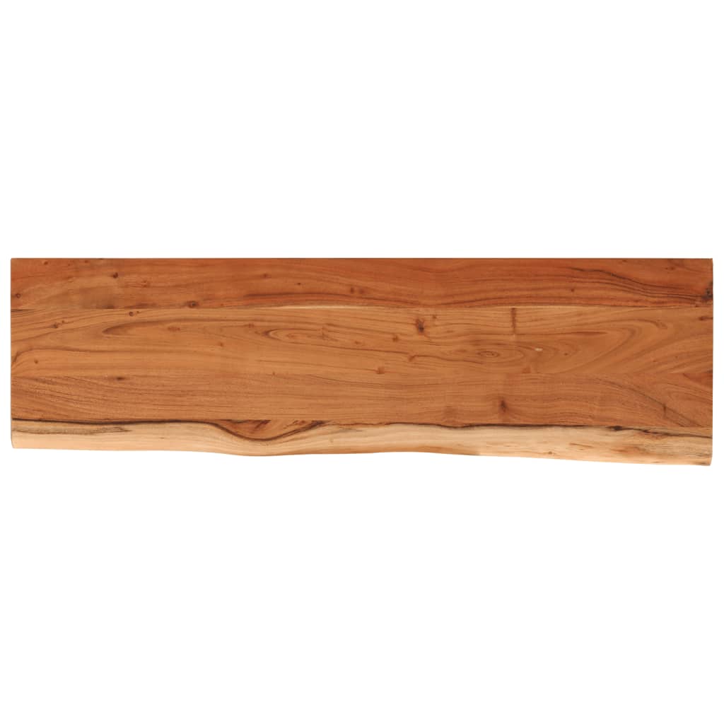 Zidna polica 90x30x3,8 cm pravokutna bagremovo drvo živi rub