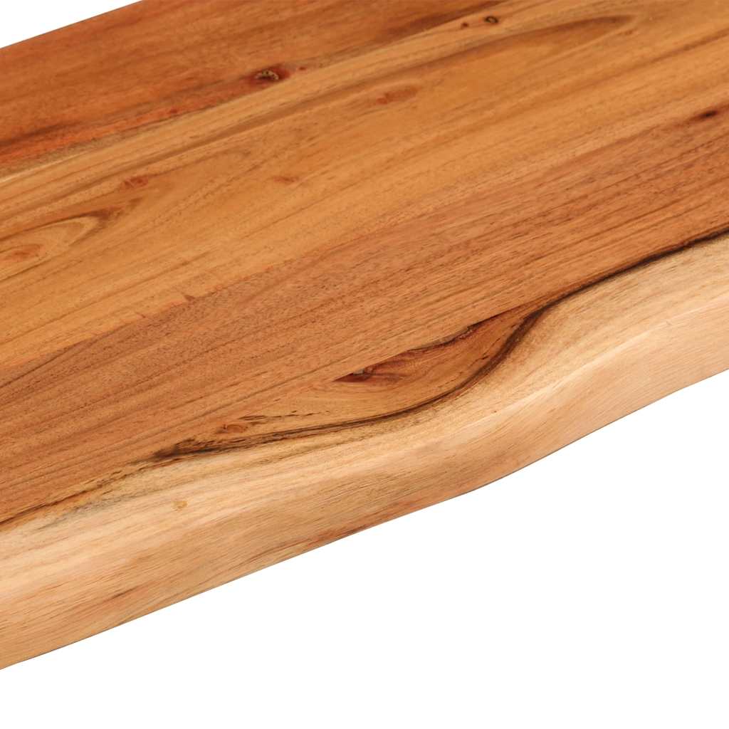 Zidna polica 100x30x3,8 cm pravokutna bagremovo drvo živi rub