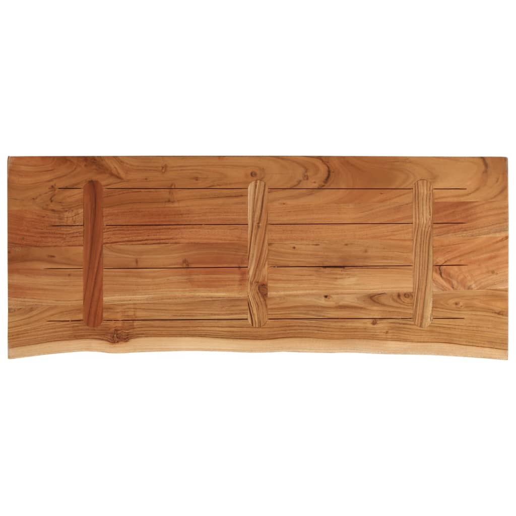 Stolna ploča 90x40x3,8 cm pravokutna bagremovo drvo živi rub