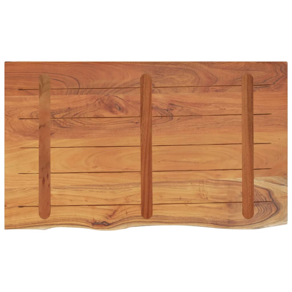 Kupaonska radna ploča 100x60x3,8 cm pravokutna od drva bagrema