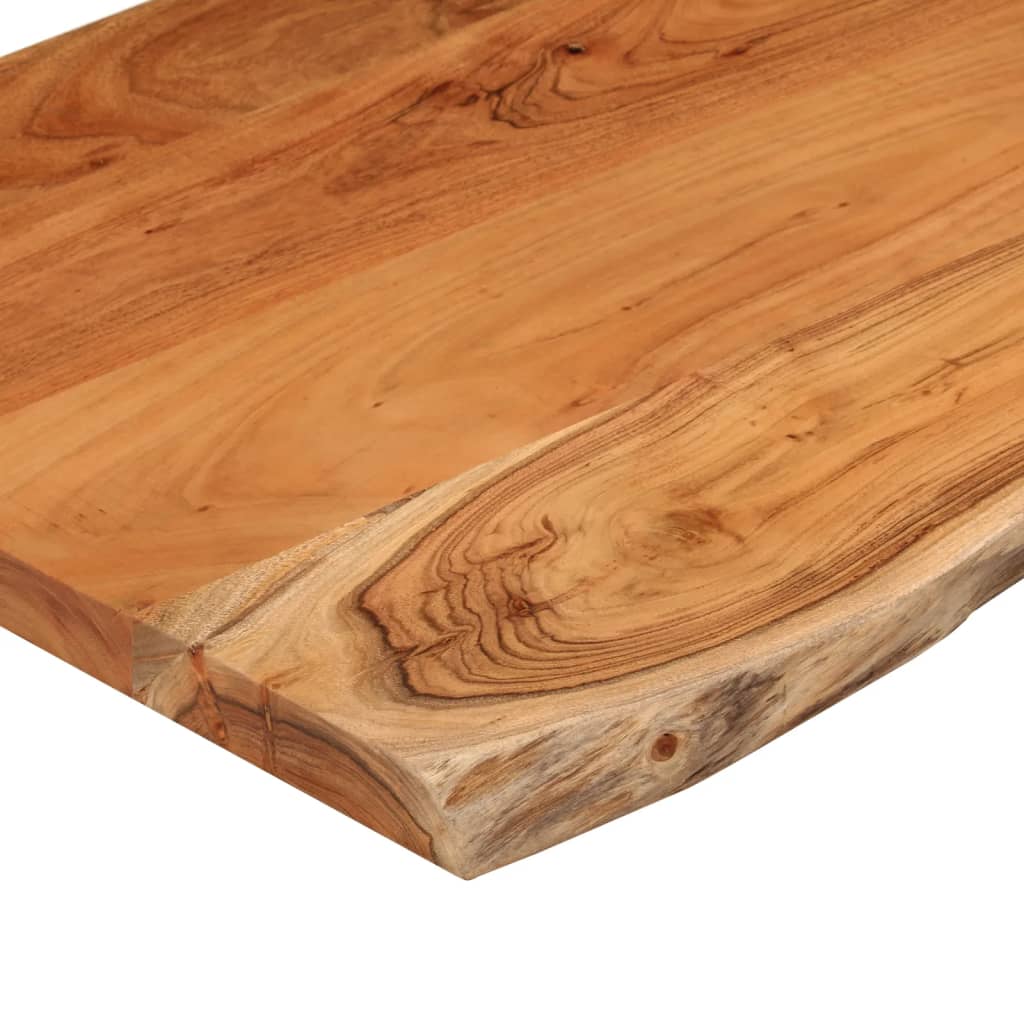 Kupaonska radna ploča 110x60x3,8 cm pravokutna od drva bagrema