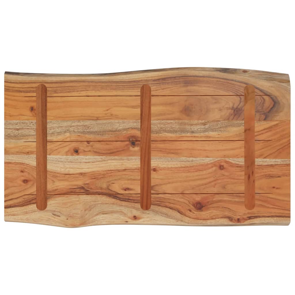 Stolna ploča 70x40x2,5 cm pravokutna bagremovo drvo živi rub