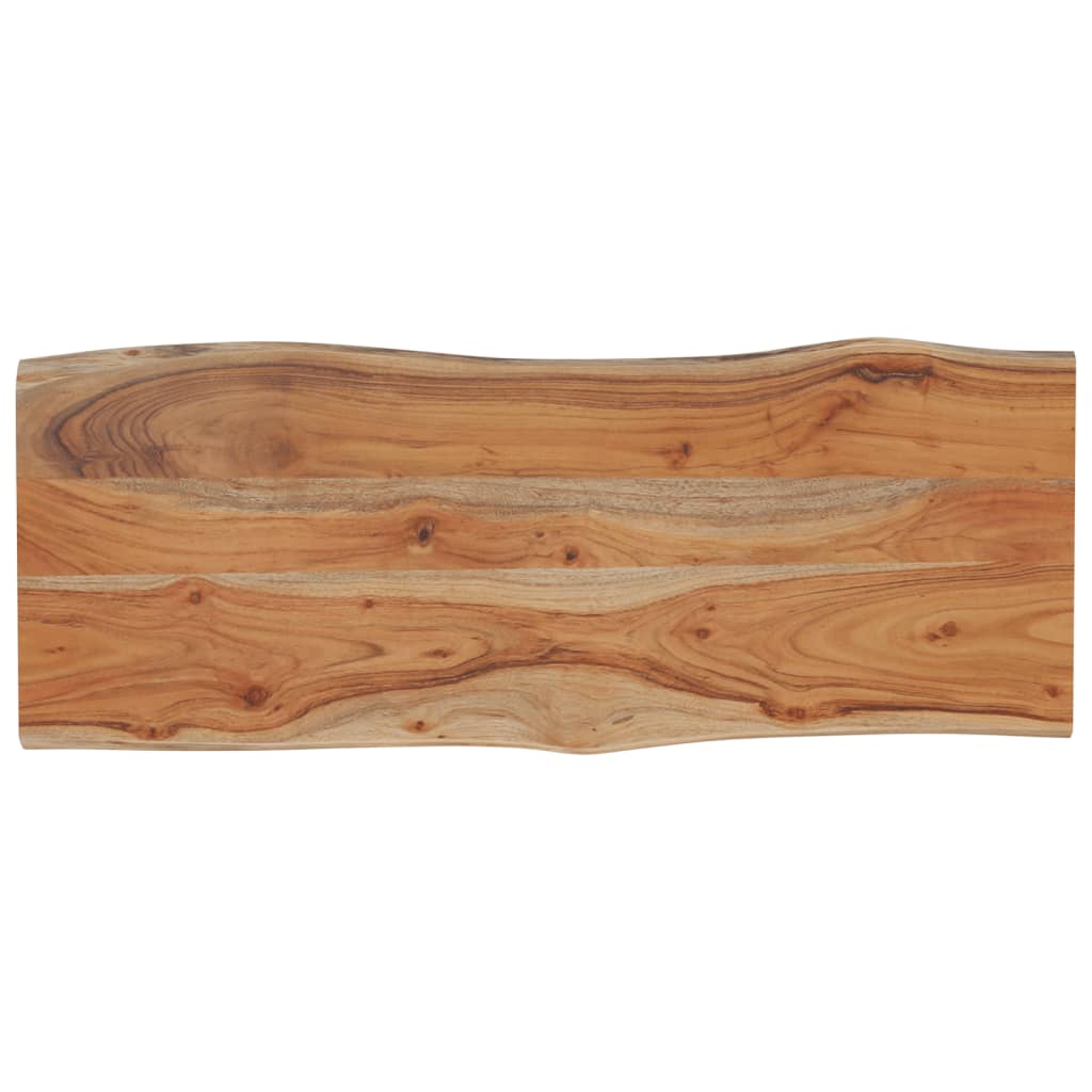 Stolna ploča 100x40x2,5 cm pravokutna bagremovo drvo živi rub