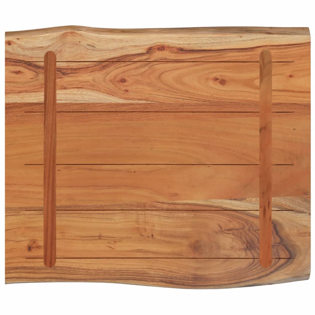 Stolna ploča 70x60x2,5 cm pravokutna bagremovo drvo živi rub