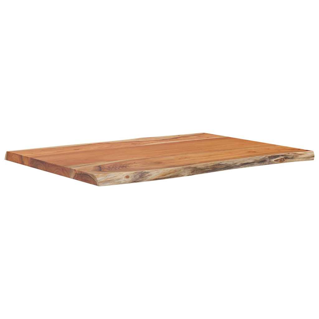 Stolna ploča 80x60x2,5 cm pravokutna bagremovo drvo živi rub
