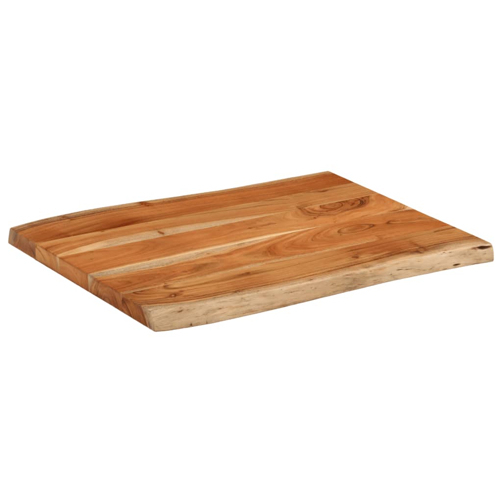 Stolna ploča 90x60x2,5 cm pravokutna bagremovo drvo živi rub