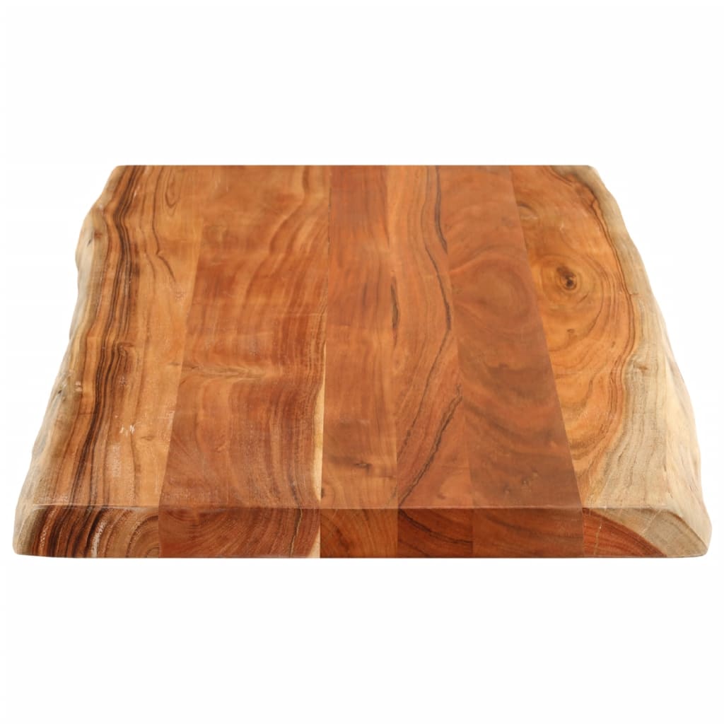 Stolna ploča 100x60x2,5 cm pravokutna bagremovo drvo živi rub