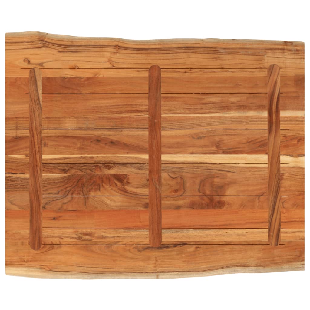 Stolna ploča 90x80x2,5 cm pravokutna bagremovo drvo živi rub