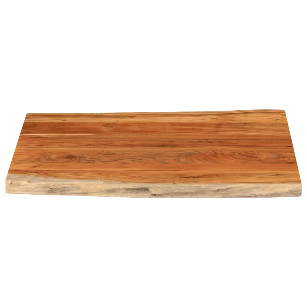 Stolna ploča 100x80x2,5 cm pravokutna bagremovo drvo živi rub