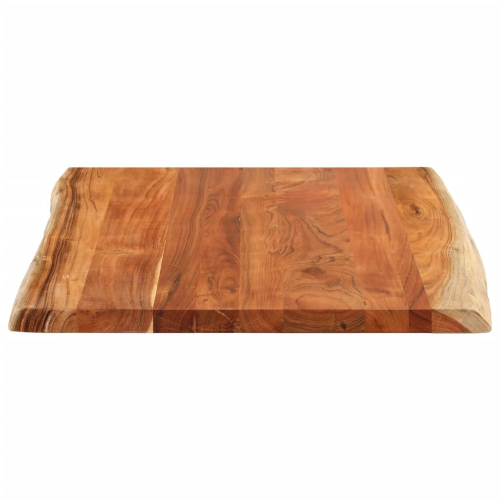 Stolna ploča 100x80x2,5 cm pravokutna bagremovo drvo živi rub