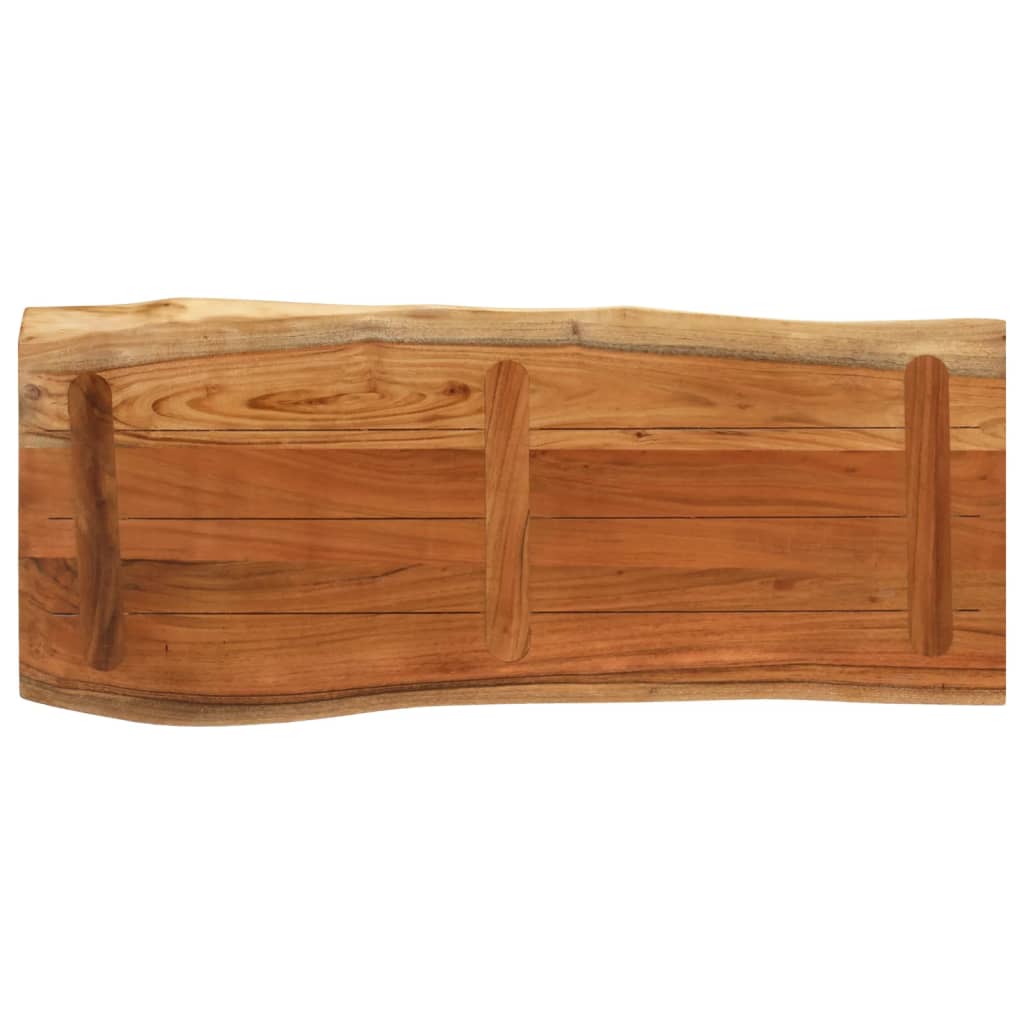 Stolna ploča 90x40x3,8 cm pravokutna bagremovo drvo živi rub