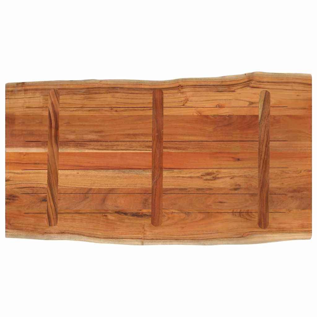 Stolna ploča 100x60x3,8 cm pravokutna bagremovo drvo živi rub