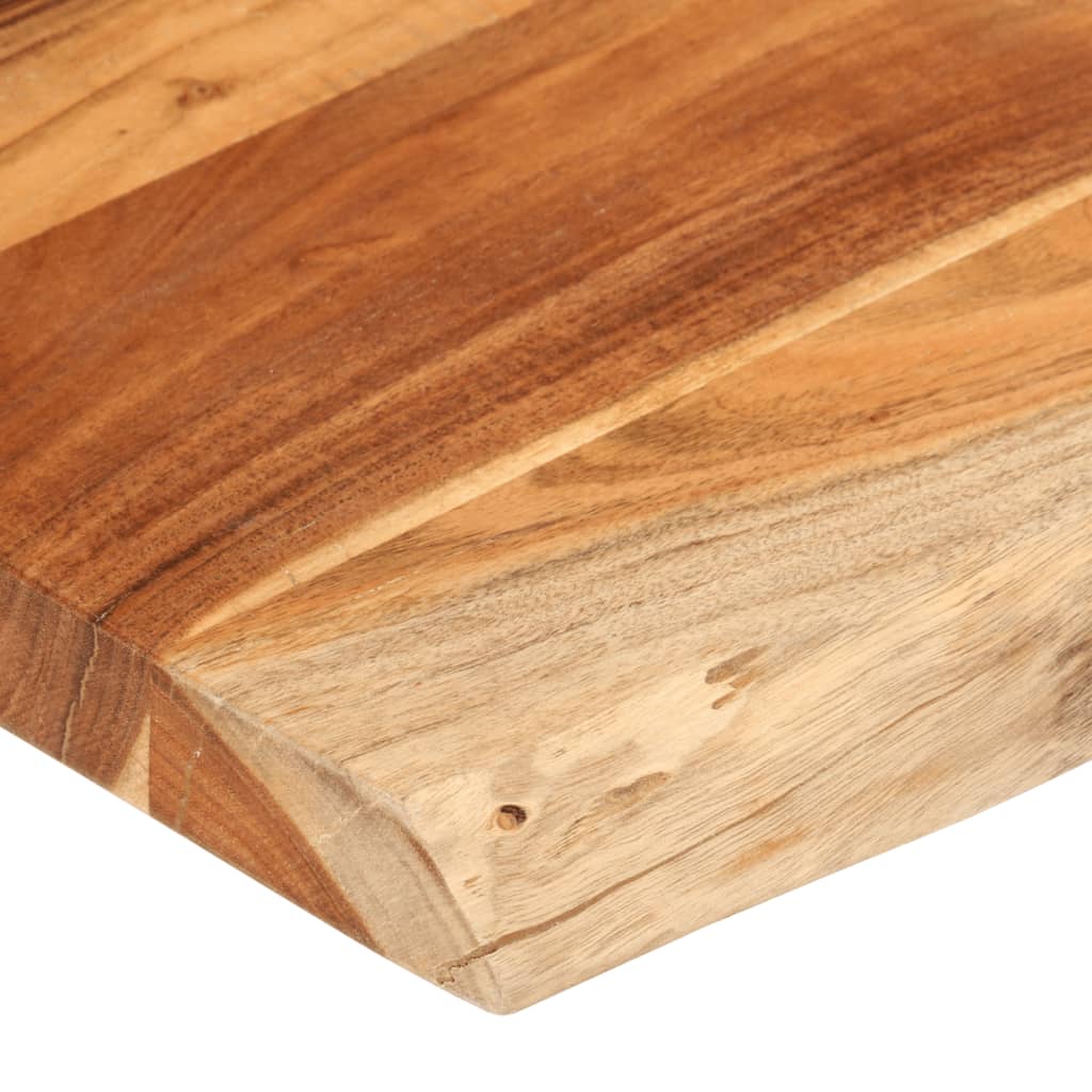 Stolna ploča 100x80x3,8 cm pravokutna bagremovo drvo živi rub