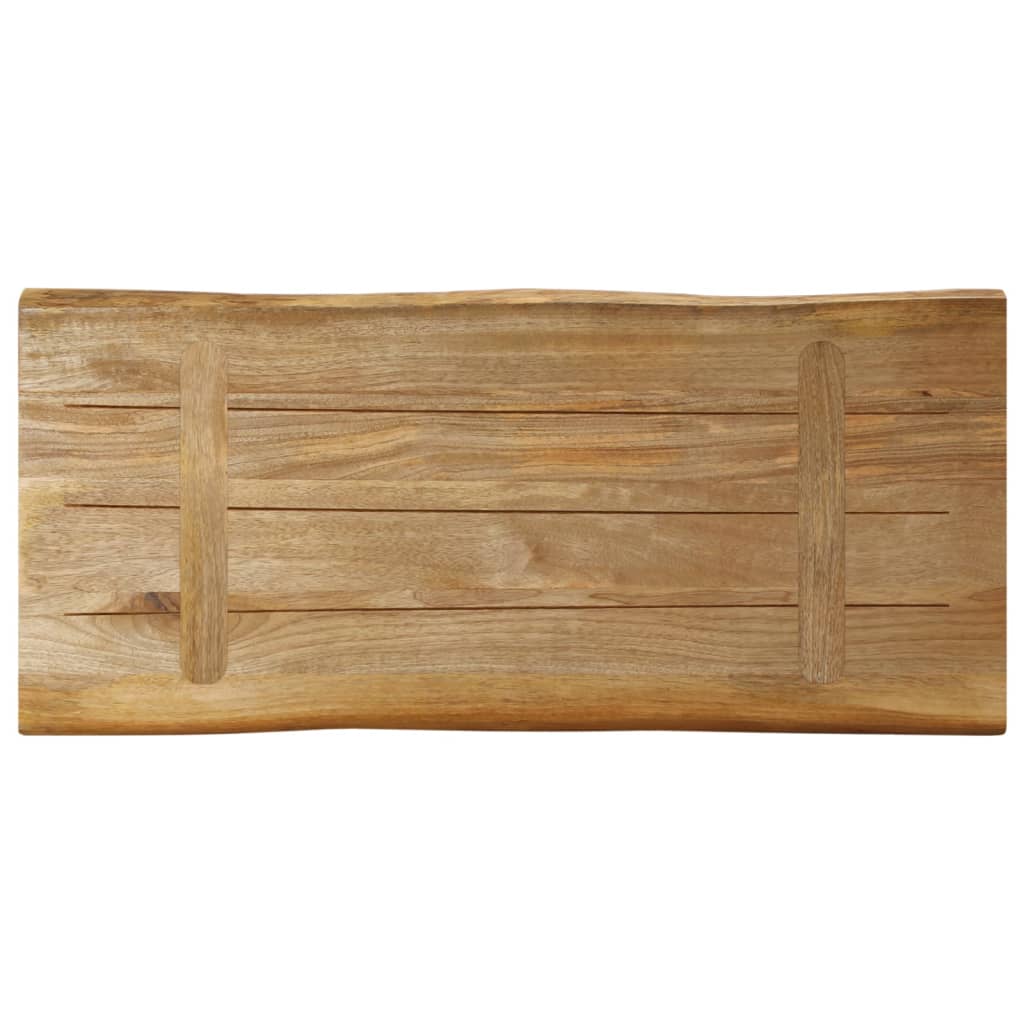 Stolna ploča sa živi rub 80x40x2,5 cm masivno grubo drvo manga