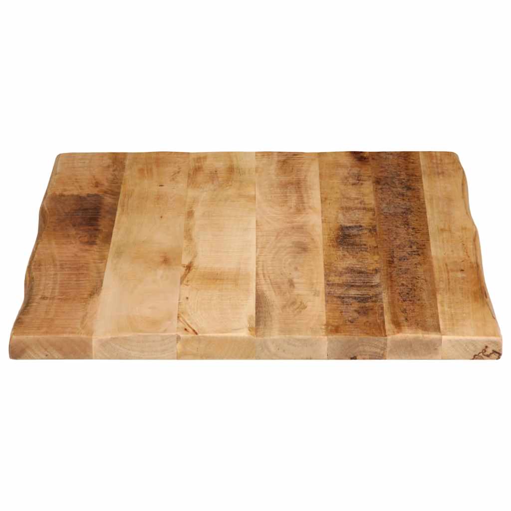 Stolna ploča sa živi rub 80x60x2,5 cm masivno grubo drvo manga