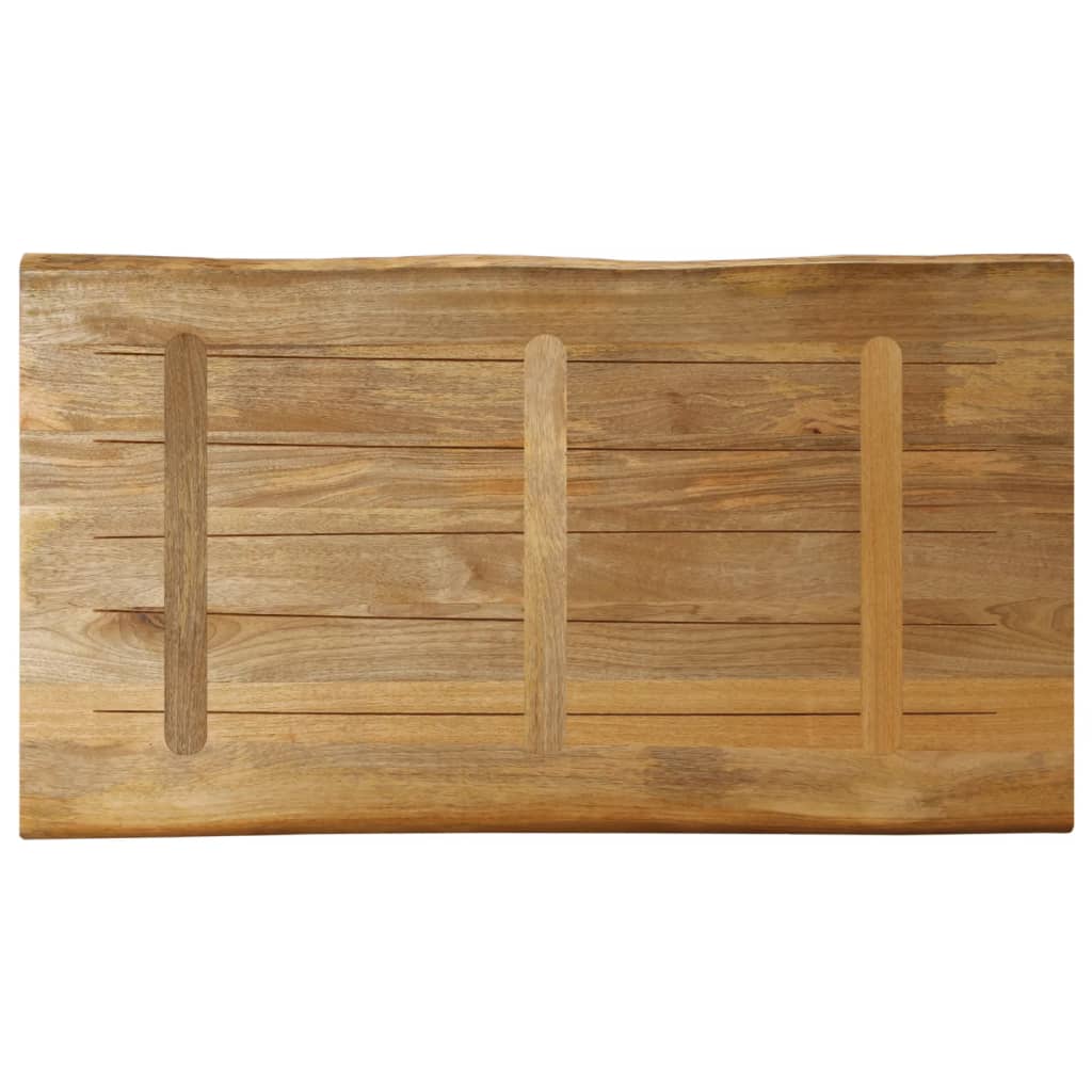 Stolna ploča sa živi rub 110x60x2,5cm masivno grubo drvo manga