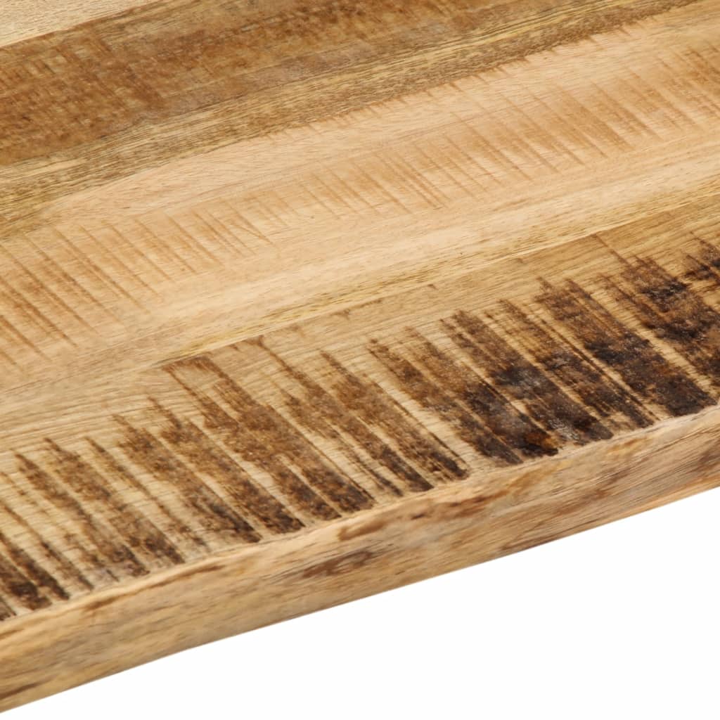 Stolna ploča sa živi rub 80x80x2,5 cm masivno grubo drvo manga